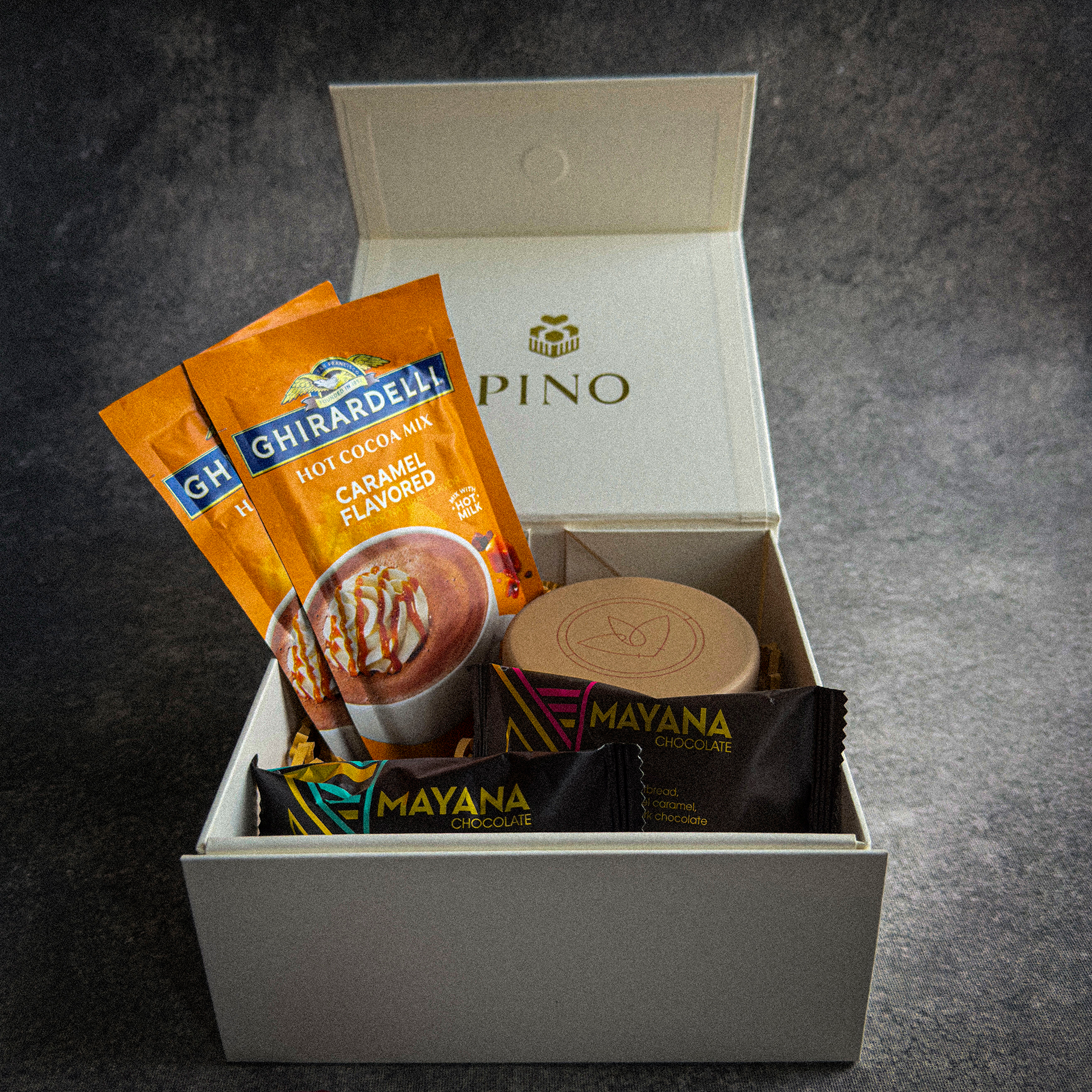 Warm Wishes Cocoa + Candle Gift Box