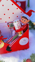 Load image into Gallery viewer, North Pole Express Elf Mailbox Gift Set
